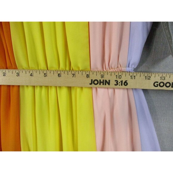 Eva Mendes New York & Company Colorblock Maxi Dress Size S Multicolor - Picture 7 of 13